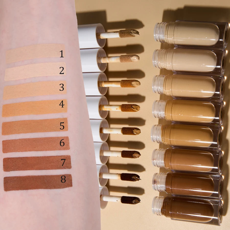 HOT  Full Coverage Concealer 8 Color Liquid Concealer Makeup No LOGO Sample Waterproof Foundation Concealer Stick