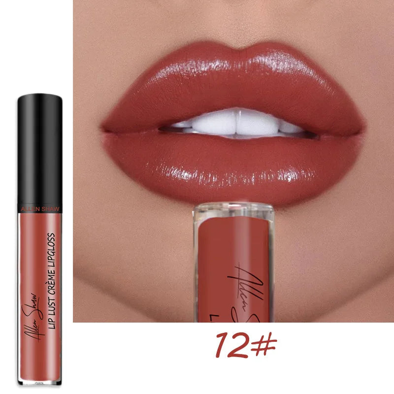 12-Color Lipstick Set – Waterproof, Long-Lasting & Moisturizing