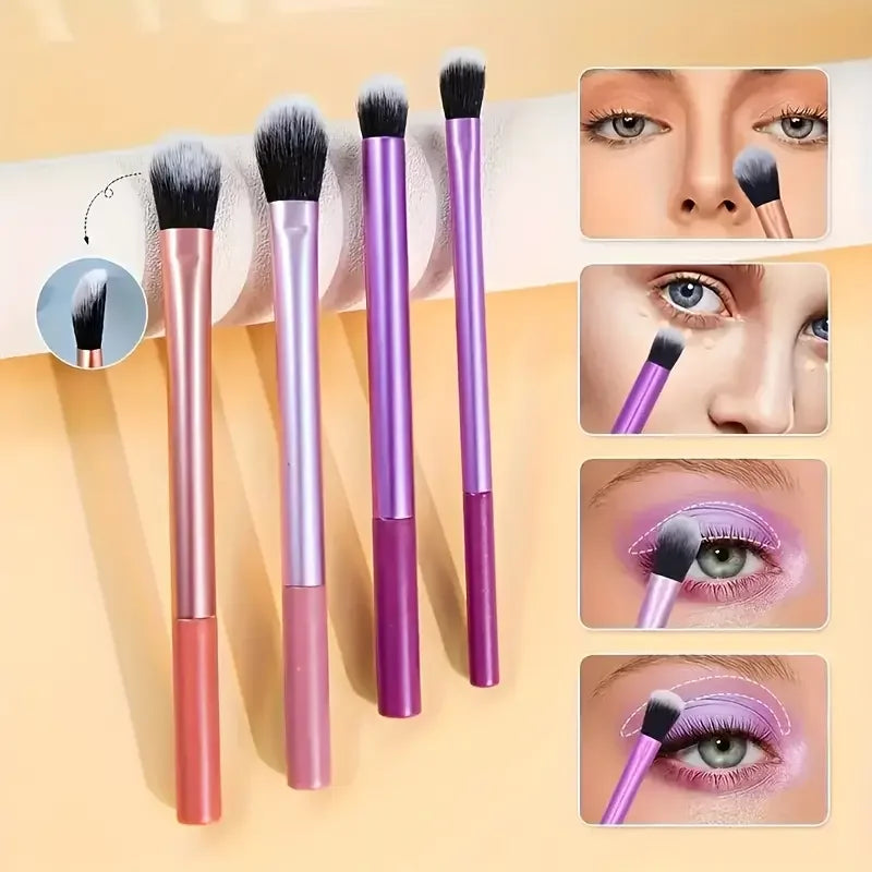 8-Piece Makeup Brush Set – Soft Synthetic Brushes for Face & Eyes